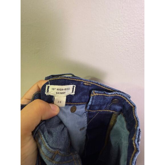 Madewell 10" High Rise Skinny Jeans Women’s 26 Dark Wash Denim - Picture 4 of 4